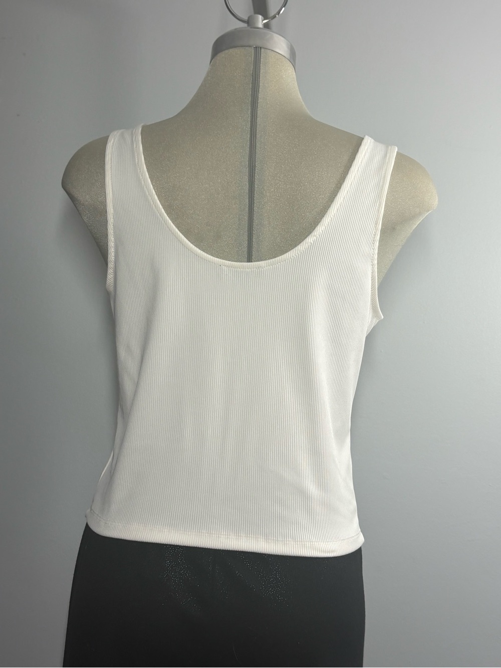 Dynamite White Ribbed Bustier-Style Tank - Picture 7 of 13